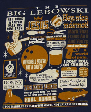 11069 Lebowski Quotes - Big Lebowski T-shirt