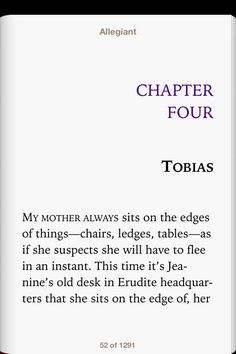 chapter 4 is a tobias chapter allegiant more tobias chapter divergent ...