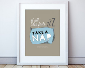 Inspirational quote. Take a nap. Po ster. Typography. Art. Print ...