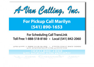 Medical Transportation Service Business Card