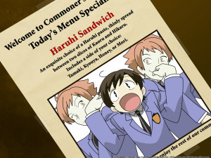 ... Wallpapers » Ouran High School Host Club Wallpaper: Haruhi Sandwich