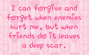 Friendship Hurt Facebook Status On Hearts Background