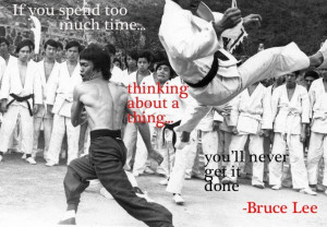 Bruce Lee-Thinking about a thing...