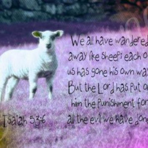 Sheep Bible Verse Print Cool Colors Available in Purple Blue or Green ...