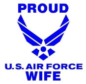 Proud Air Force Wife Decal Sticker