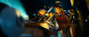 ... Elizabeth Banks) and Emmet (the voice of Chris Pratt) in Lego movie