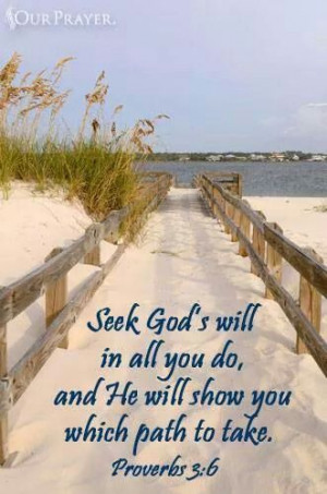 Seek God and He'll guide you