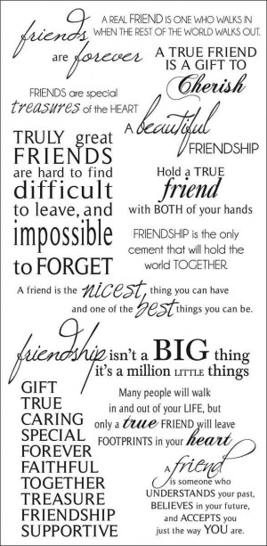 Friendship Rub-On Quotes 471432