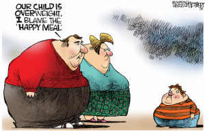 Fast Food Obesity Cartoons
