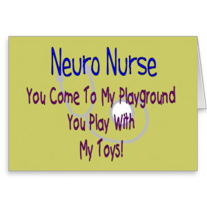 Neurology Nurse Hilarious Gifts, Unique Saying Card