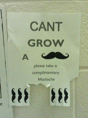 Funny Quote Mustache