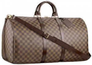 Women Luggage Travel Pu Leather Brown Duffel Bags