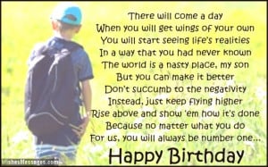 Birthday Poems For Son