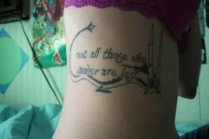 Here’s my J.R.R. Tolkien themed side piece. The quote is from a poem ...
