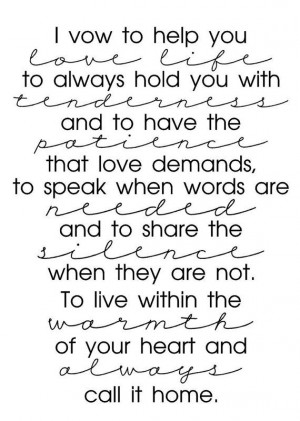 VinylLetteringThevow Quotes, Beautiful Vows, Perfect Vows, Life Quotes ...
