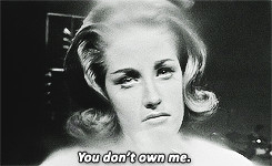 ... gif set 1960s b&w 60s lesley gore you don't own me you dont own me
