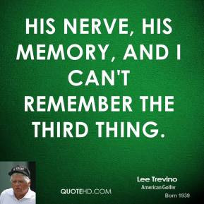 His Nerve Memory And...