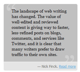 Stylish Blockquotes And Pull Quotes In Web Design: Tips & Examples