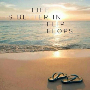 18aug14 - I love the beach flip flops