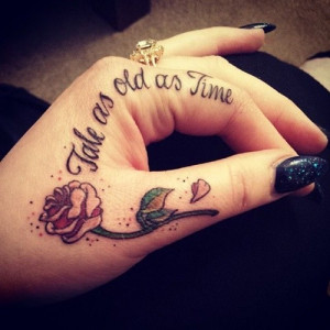 Rose Tattoo for Girls on Hand