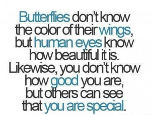 Others can see that you are special