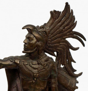 Aztec Warrior And Eagle Dsc