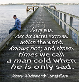 Henry Wadsworth Longfellow on sadness