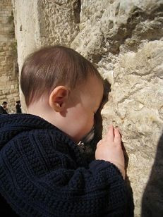 Beautiful-- Child at Wailing Wall. LORD, protect these babies ...