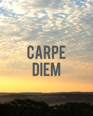 Motivational Quotes, Life, Carpe Diem, Sunrise Photograph Print