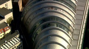 HD Ludwig Erhard Haus / Berlin / Aerial – Stock Video # 104-705-927