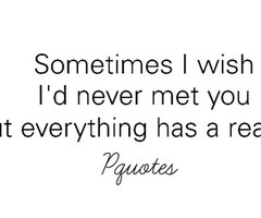 wish i never met you quotes