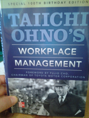 ... Taiichi Ohno (isbn 978-0-07-180801-9). As usual I'm going to quote
