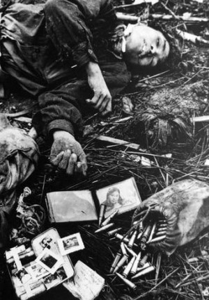 dead north vietnamese soldier with a picture of his girlfriend wife in ...