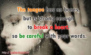 heart Picture Quotes , Hurt Picture Quotes , Tongue Picture Quotes ...