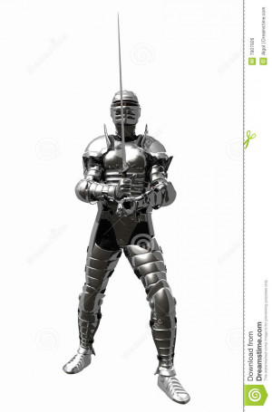 Medieval Knight in Shining Armour - En Guard