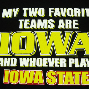 Iowa Hawkeyes My Two Favorite Teams T-Shirt