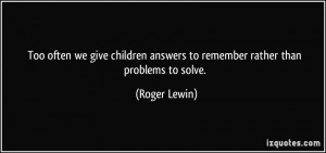 Roger Lewin Quote
