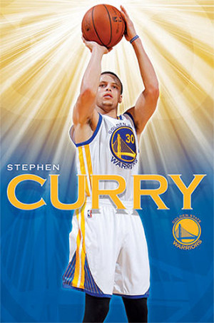 Stephen Curry Superstar Golden State Warriors NBA Action Poster ...