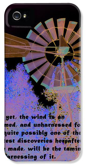 Picture Quotes Iphone Cases - Windmill With Lincoln Quote iPhone Case ...