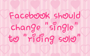Single Facebook Status On Hearts Background