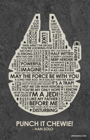 Punch it Chewie! - Hans Solo Star Wars Quotes