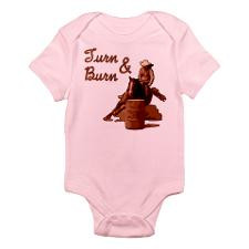 Turn & Burn. Western Cowgirl. Infant Bodysuit for