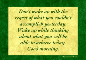 Good Morning Quotes List 1