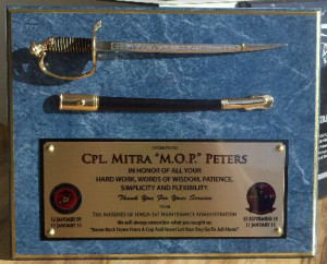 Marine Corps Military Recognition “Going Away” Plaque by Sophie's ...