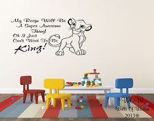 Lion King Simba Childrens Bedroom Wall Sticker / Wall Art Home Decor