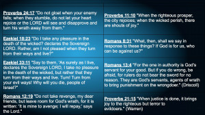 Krish Kandiah's list of Bible Verses re bin Laden