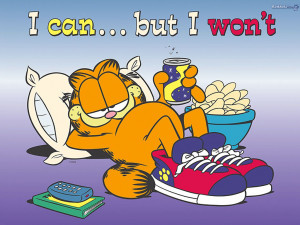 Garfield i can but i won't