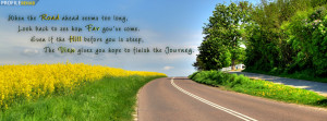 Road Quote Facebook Cover Preview