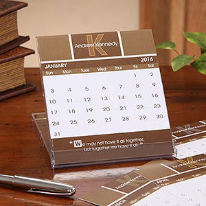 Personalized Desk Calendars - Inspirational Quote - 7639