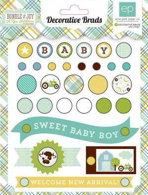 Echo Park - Bundle of Joy New Addition Collection - Boy - Decorative ...
